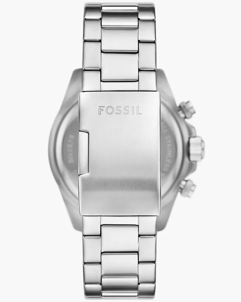 Fossil FS6127I Men's Quartz Multifunction Watch Green Dial Silver Stainless Steel Strap