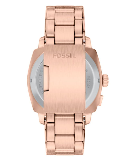 Fossil FS6158 Men's Quartz Analog-Digital Watch Black Dial Rose Gold Stainless Steel Strap