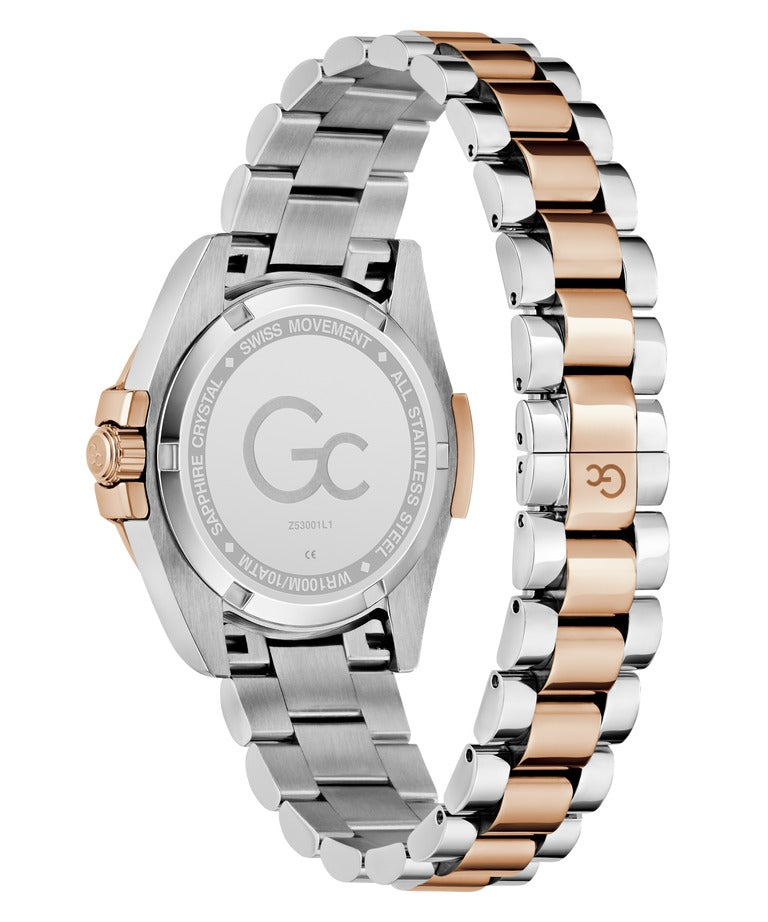 Gc Z53001L1 Bolt Lady Mid Size Women's Swiss Made Mother of Pearl Analog Watch
