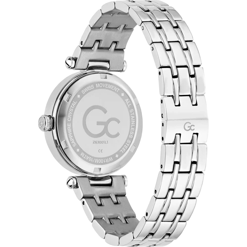 Gc Z63001L1 TopChic Mid Size Women's Swiss Made Mother of Pearl Analog Watch