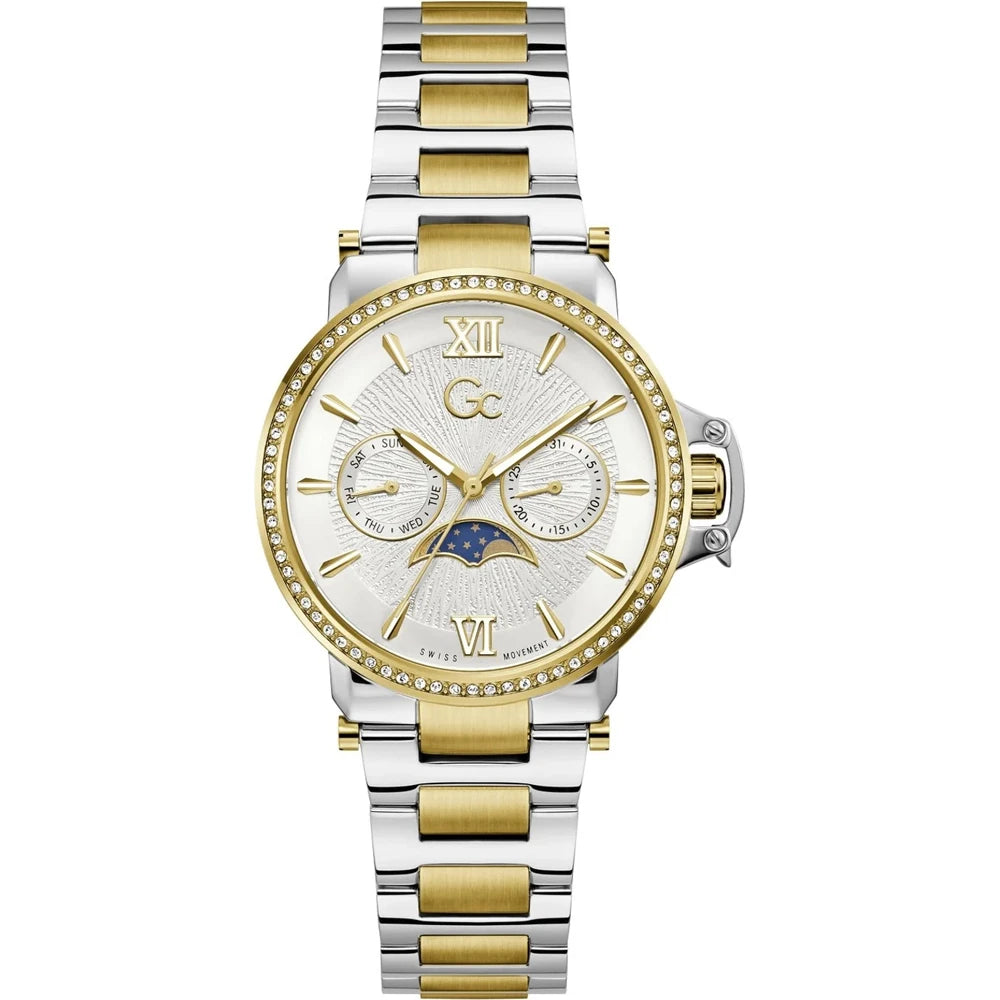 GC Z69003L6 MoonChic Women's Swiss Made Moon Phase Analog Watch