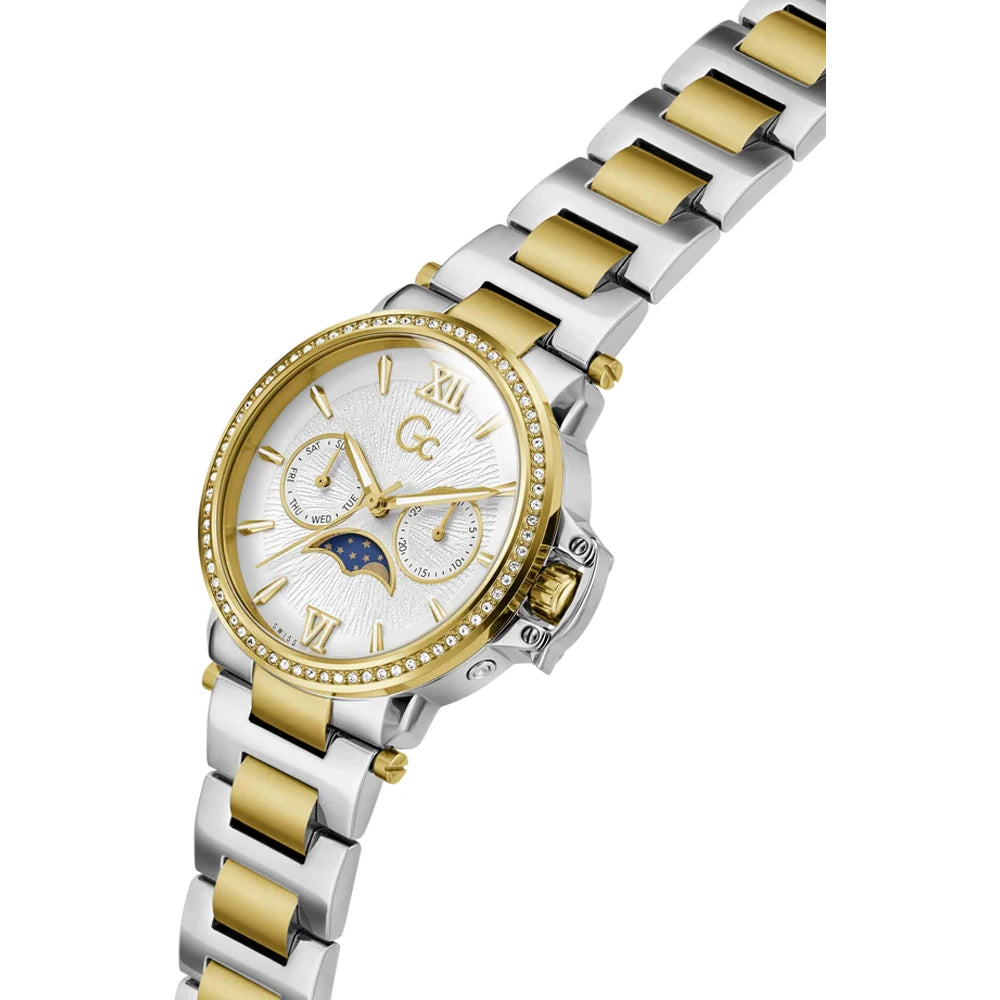 GC Z69003L6 MoonChic Women's Swiss Made Moon Phase Analog Watch