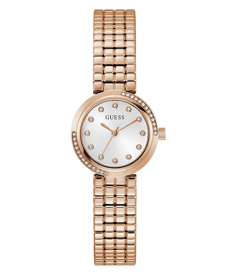 Guess GW0930L3 Clara Women's Rose Gold Analog Watch with White Dial