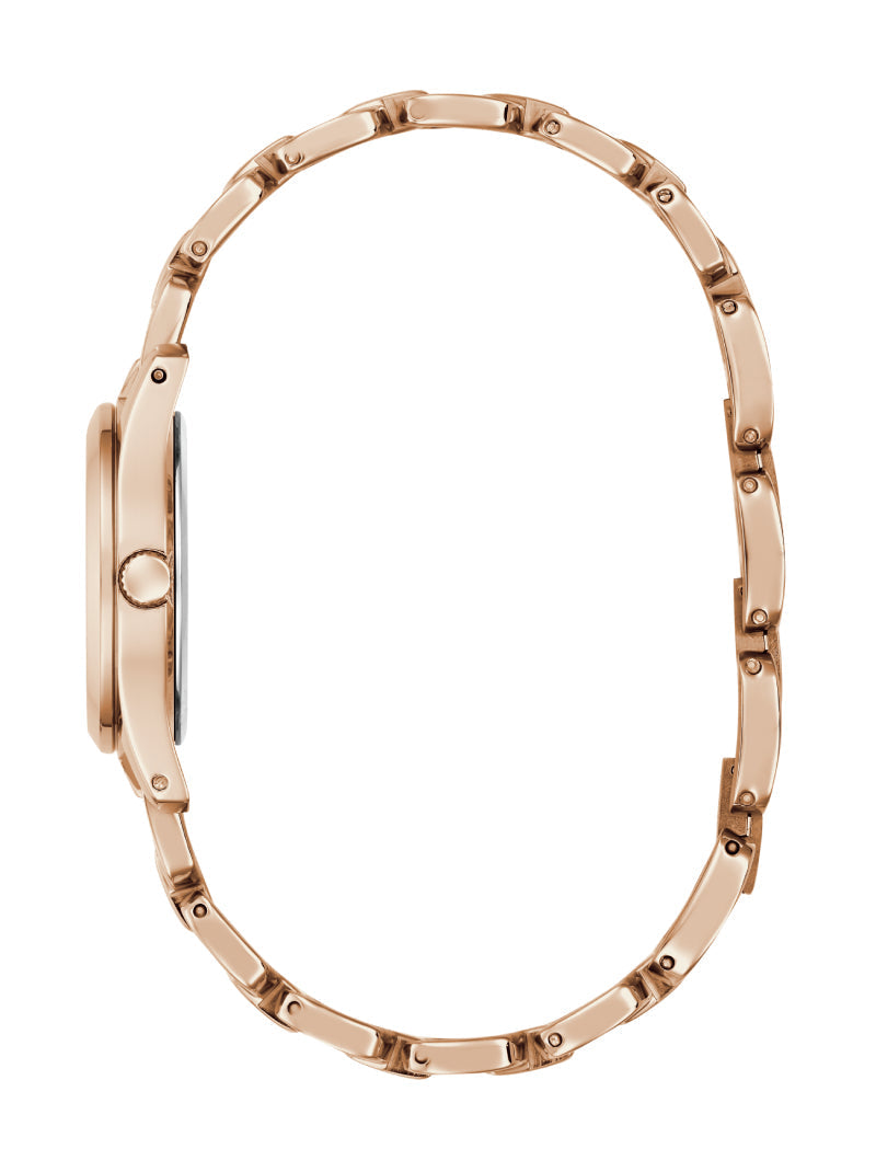 Guess GW0927L4 Women's Quartz Analog Watch Rose Gold Dial Rose Gold Stainless Steel Bracelet