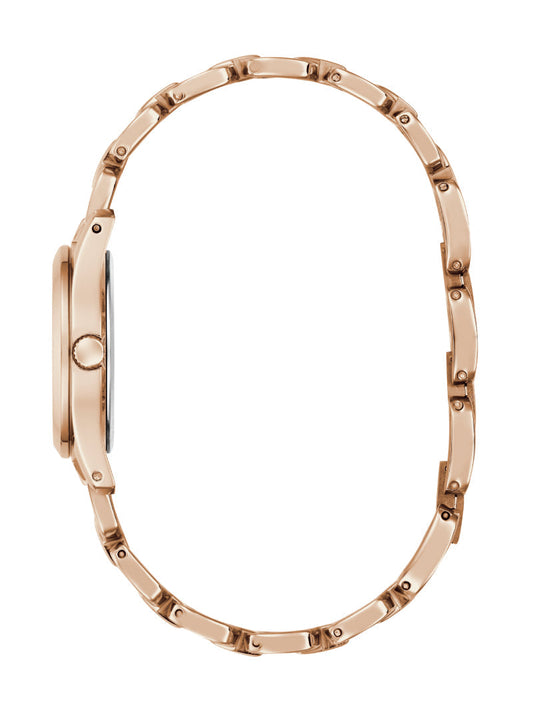 Guess GW0927L4 Women's Quartz Analog Watch Rose Gold Dial Rose Gold Stainless Steel Bracelet