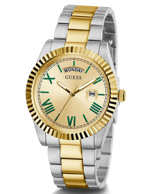 Guess GW0265G14 Connoisseur 2-Tone Day-Date Analog Quartz Watch For Men