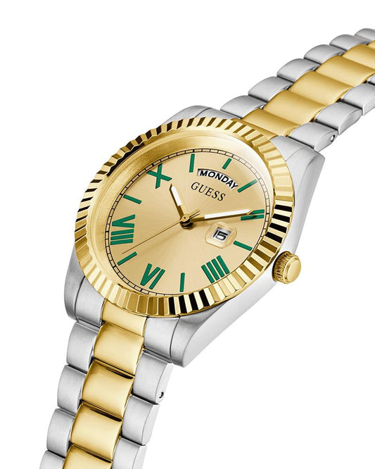 Guess GW0265G14 Connoisseur 2-Tone Day-Date Analog Quartz Watch For Men