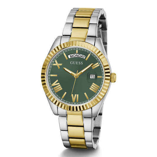 Guess GW0308L5 Quartz Analog Green Dial Women’s Watch with 2-Tone Stainless Steel Strap