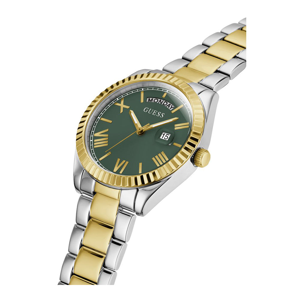 Guess GW0308L5 Quartz Analog Green Dial Women’s Watch with 2-Tone Stainless Steel Strap