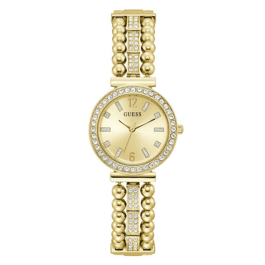 Guess GW0401L2 Quartz Analog Gold-Tone Women’s Watch with Champagne Dial
