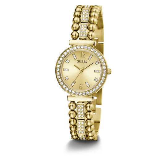 Guess GW0401L2 Quartz Analog Gold-Tone Women’s Watch with Champagne Dial