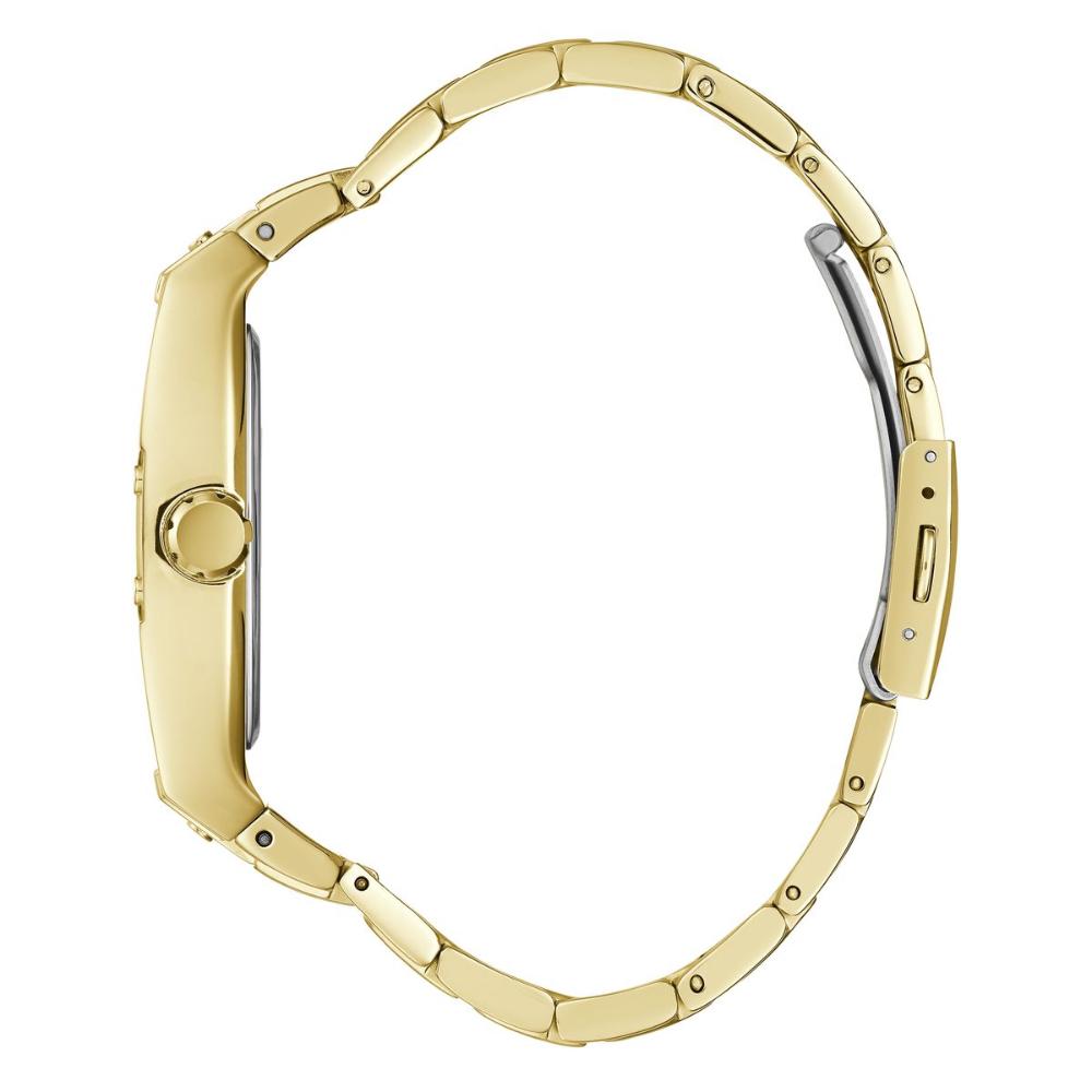 Guess Men's GW0456G2 Analog Watch — Analog Quartz Men Champagne Dial Gold Stainless Steel Strap Watch