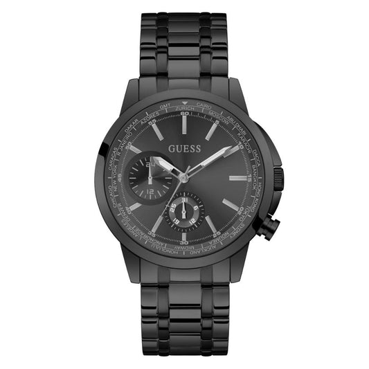 Guess GW0490G3 Quartz Analog Black Dial Men’s Watch with Stainless Steel Strap