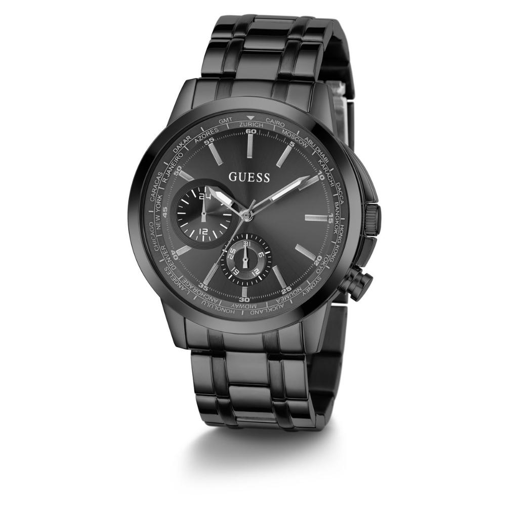 Guess GW0490G3 Quartz Analog Black Dial Men’s Watch with Stainless Steel Strap