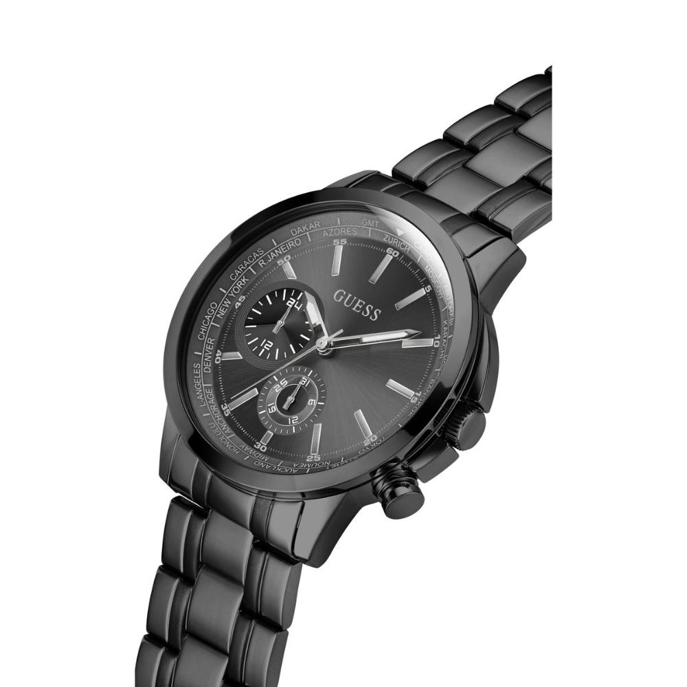 Guess GW0490G3 Quartz Analog Black Dial Men’s Watch with Stainless Steel Strap