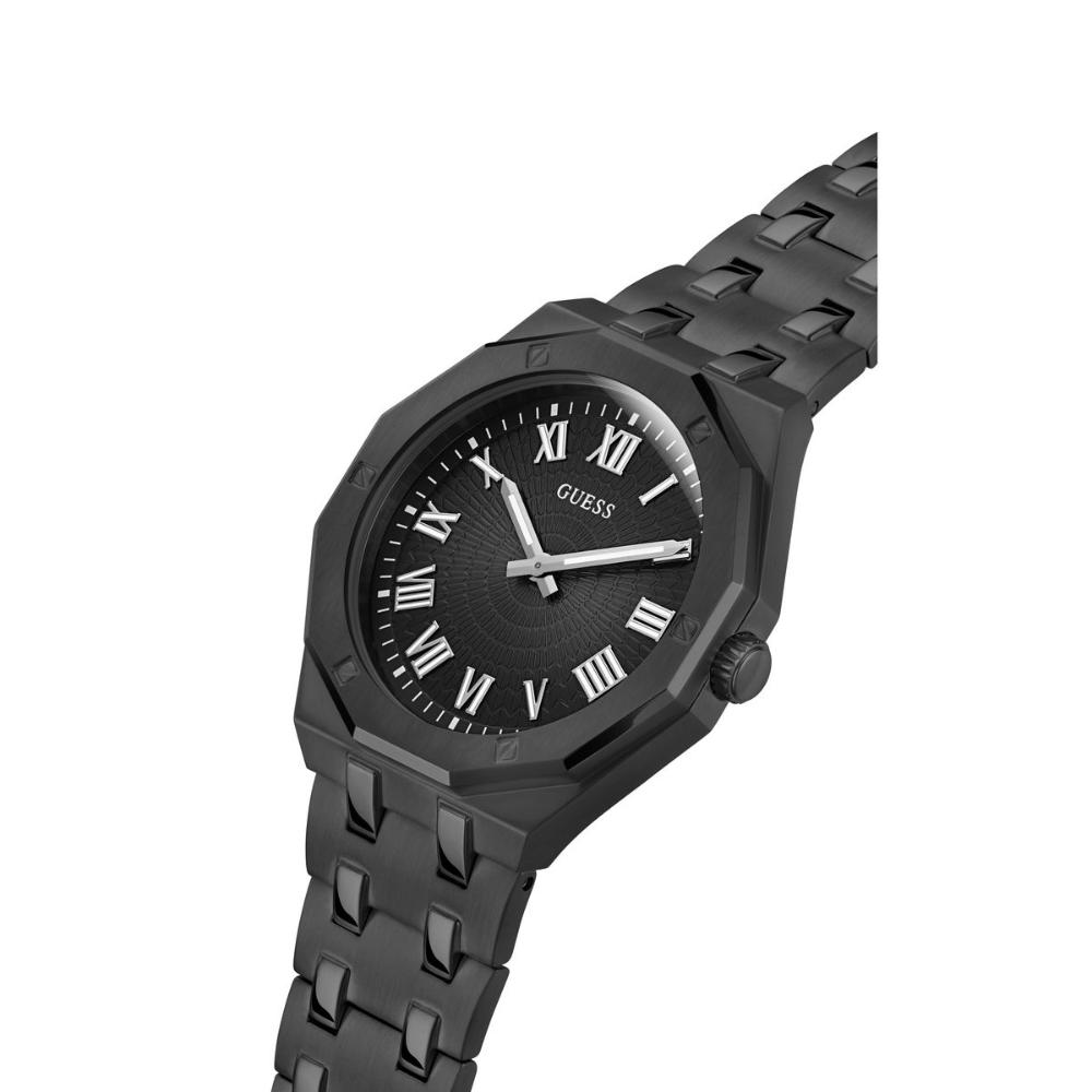 Guess GW0575G3 Quartz Analog Black Dial Men’s Watch with Black Stainless Steel Strap