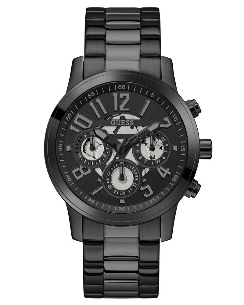 Guess GW0627G3 Quartz Analog Black Dial Men’s Watch with Black Stainless Steel Strap