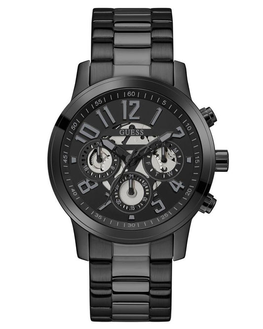 Guess GW0627G3 Quartz Analog Black Dial Men’s Watch with Black Stainless Steel Strap