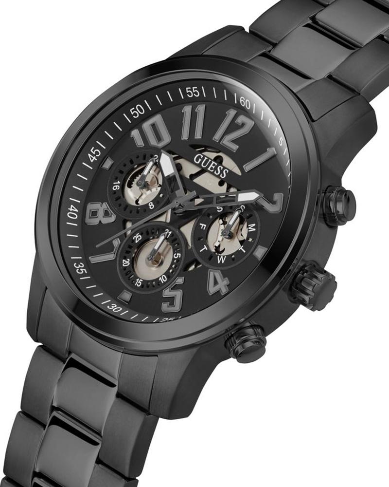 Guess GW0627G3 Quartz Analog Black Dial Men’s Watch with Black Stainless Steel Strap