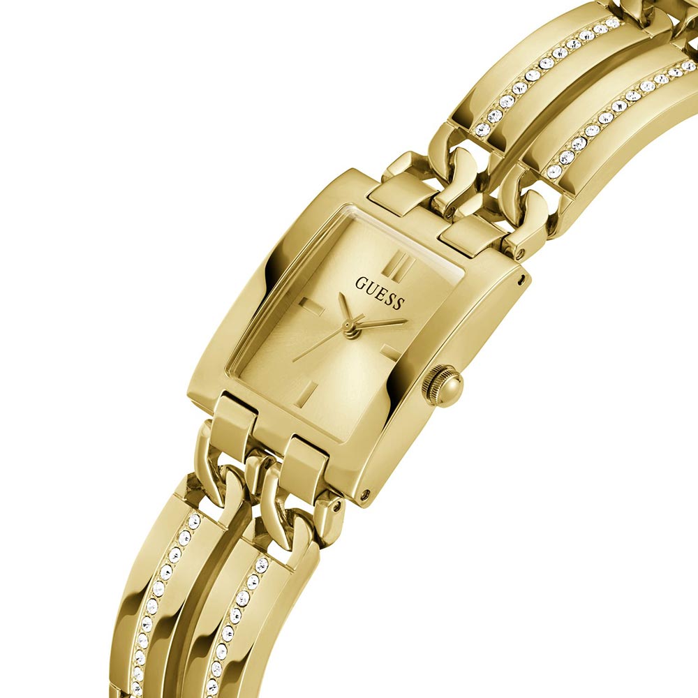 GUESS GW0668L2 Quartz Women’s Gold-Tone Analog Watch with Champagne Dial