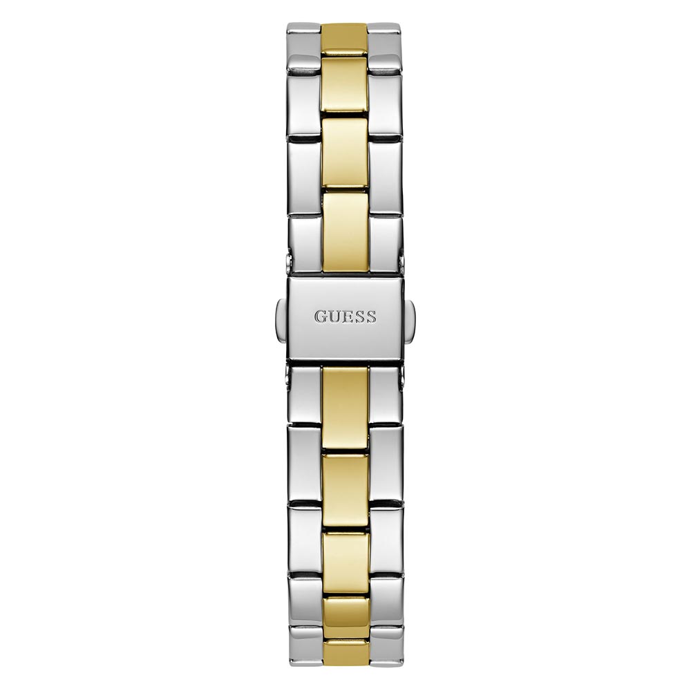 GUESS GW0725L1 Quartz Women’s Heartless Silver-Tone Analog Watch with White Dial