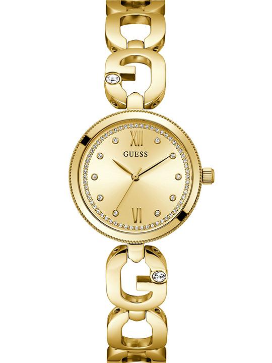 Guess GW0759L2 Analog Quartz Women Gold Dial Gold Stainless Steel Bracelet Watch