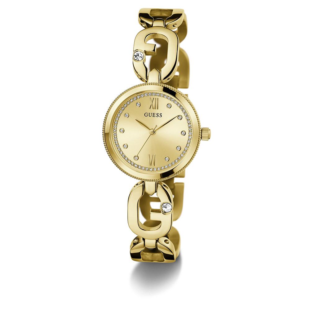 Guess GW0759L2 Analog Quartz Women Gold Dial Gold Stainless Steel Bracelet Watch