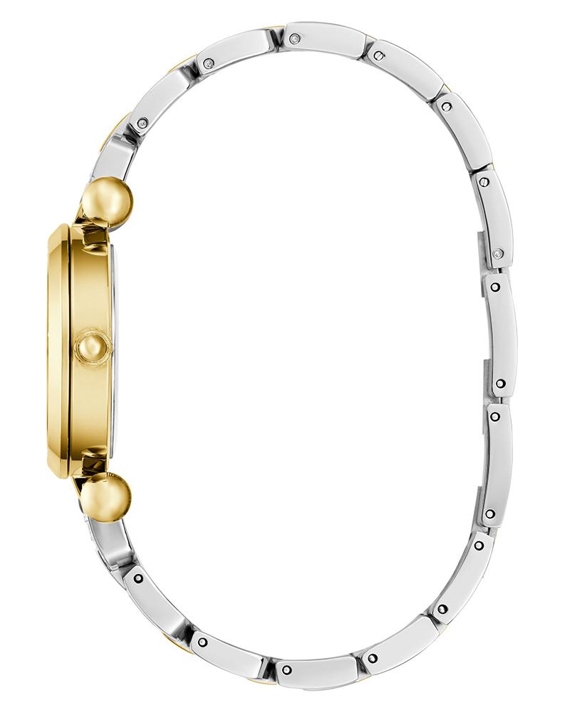 GUESS GW0869L1 Quartz Women’s Ginger Gold-Tone Analog Watch with Green Dial & Two-Tone Stainless Steel Strap
