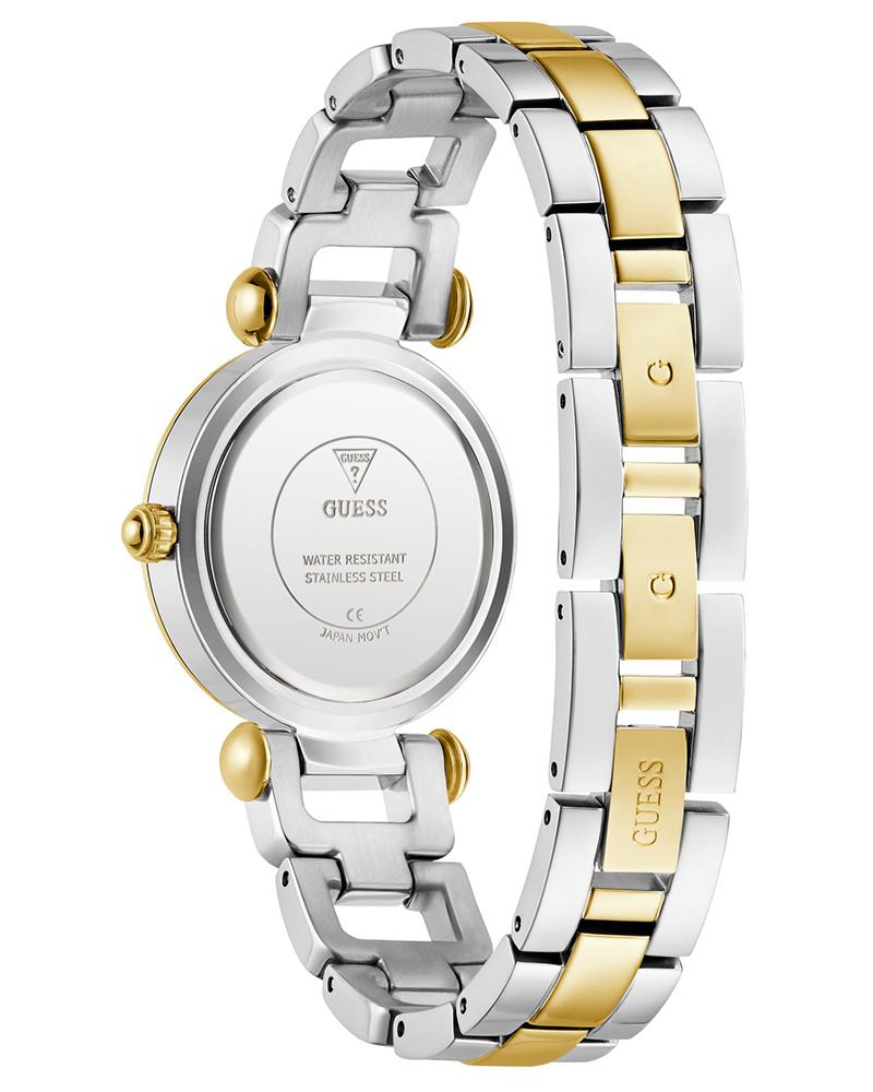 GUESS GW0869L1 Quartz Women’s Ginger Gold-Tone Analog Watch with Green Dial & Two-Tone Stainless Steel Strap