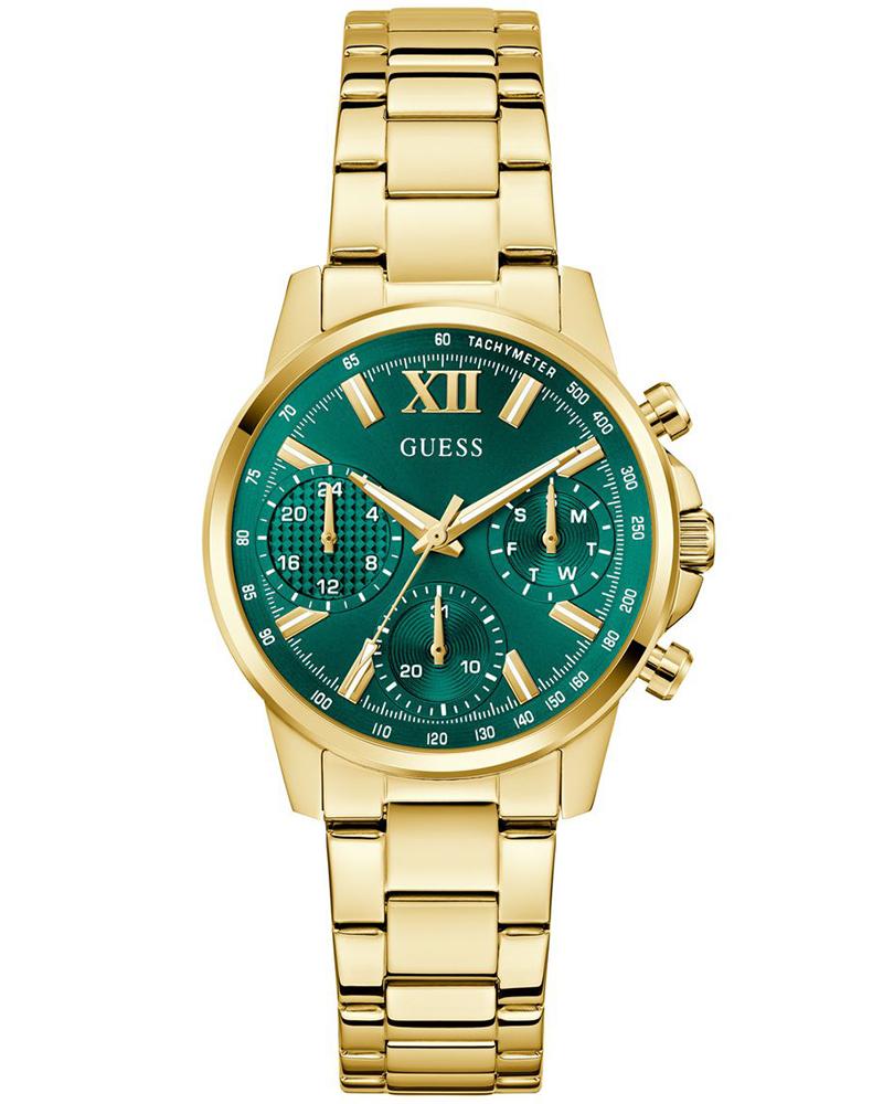 GUESS GW0933L6 Quartz Women’s Bailey Two-Tone Stainless Steel Analog Watch with Green Dial
