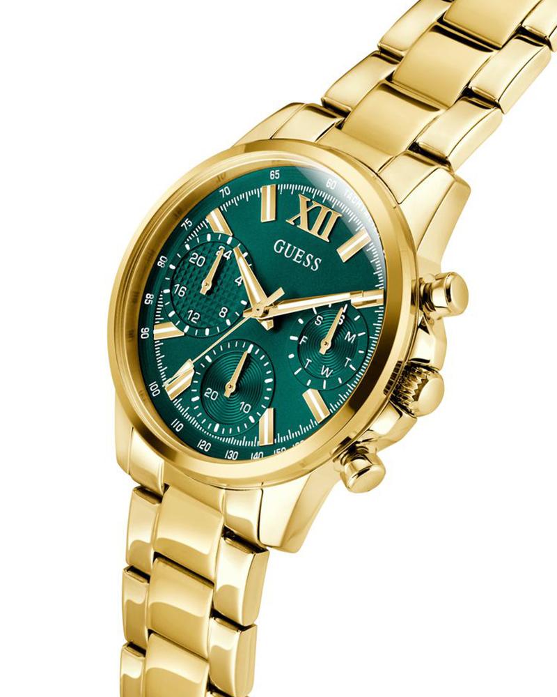 GUESS GW0933L6 Quartz Women’s Bailey Two-Tone Stainless Steel Analog Watch with Green Dial