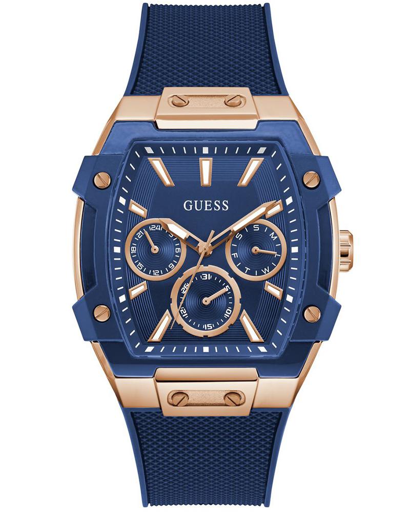 Guess GW0956G4 Phoenix Men's Blue Multi-Function Analog Watch with Silicone Strap