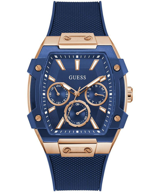 Guess GW0956G4 Phoenix Men's Blue Multi-Function Analog Watch with Silicone Strap