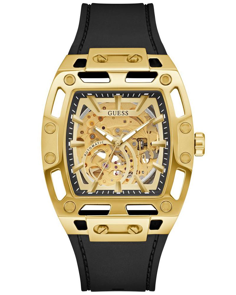 Guess GW0980G2 Men Automatic Champagne Dial Gold-Tone Stainless Steel Phoenix Watch