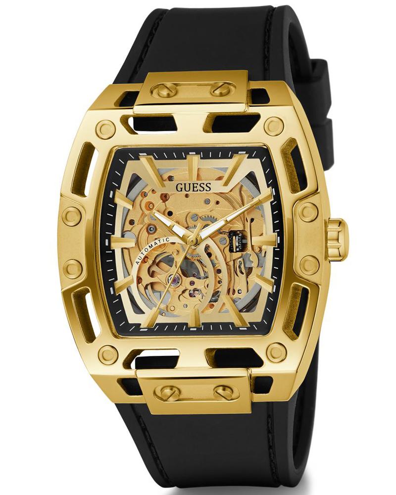 Guess GW0980G2 Men Automatic Champagne Dial Gold-Tone Stainless Steel Phoenix Watch