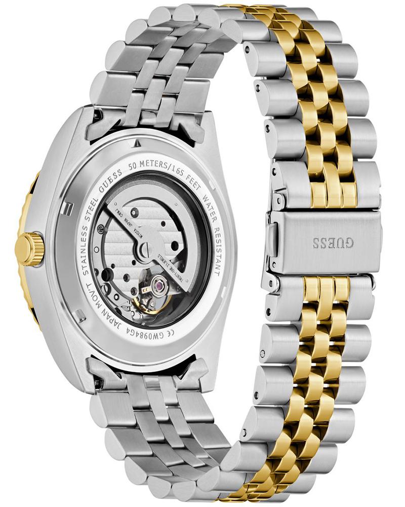 Guess GW0984G4 Men Automatic Green Dial Two-Tone Stainless Steel Connoisseur Watch