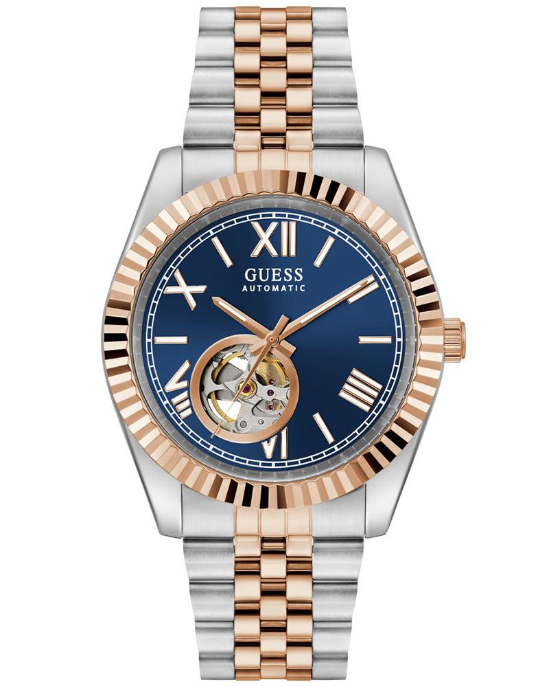 Guess GW0984G5 Men Automatic Blue Dial Two-Tone Stainless Steel Connoisseur Watch