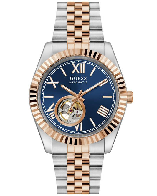 Guess GW0984G5 Men Automatic Blue Dial Two-Tone Stainless Steel Connoisseur Watch