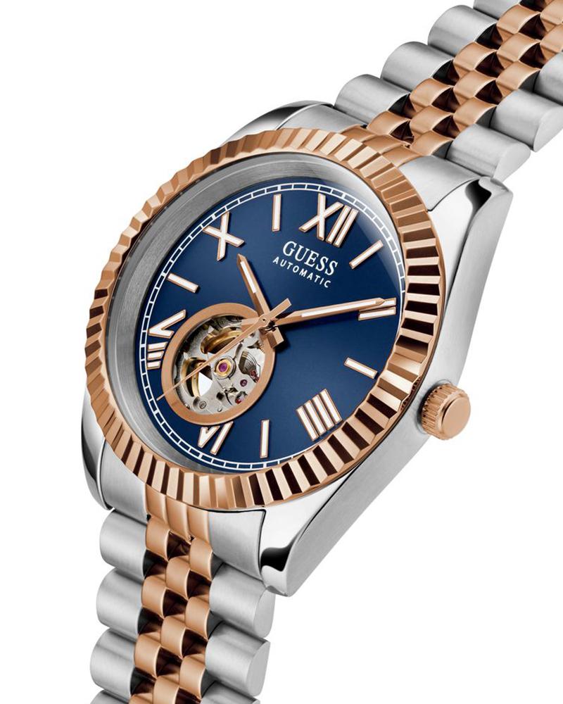 Guess GW0984G5 Men Automatic Blue Dial Two-Tone Stainless Steel Connoisseur Watch