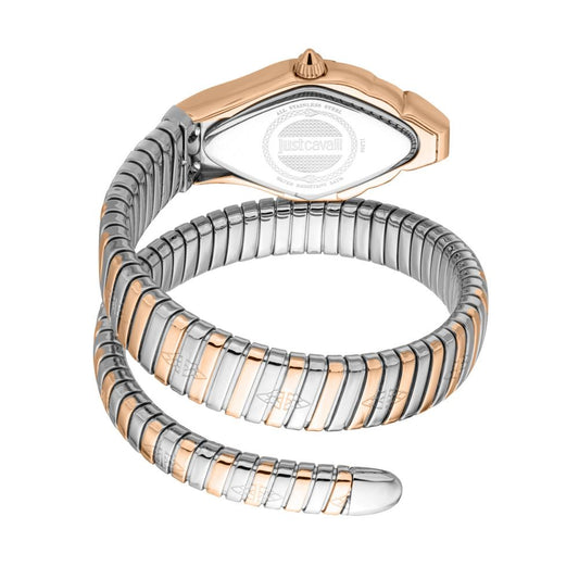 Just Cavalli JC1L306M0075 Women Quartz Silver-Grey Dial Rose-Gold Stainless Steel Ferocious Watch