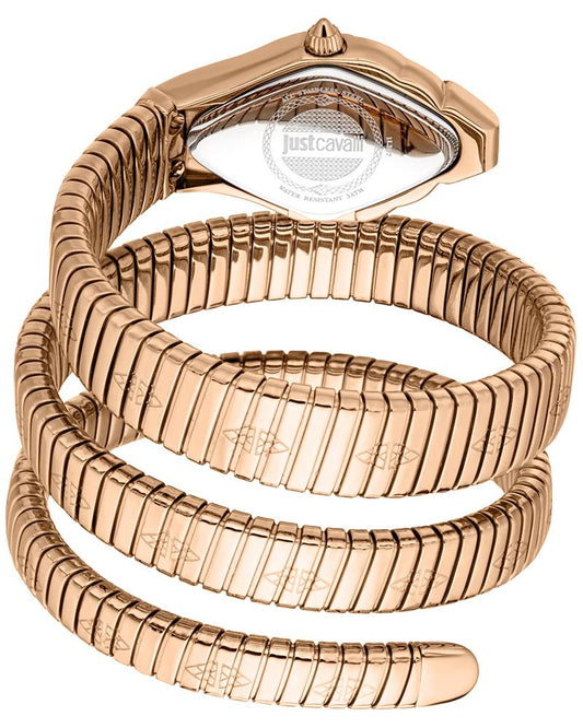 Just Cavalli JC1L307M0045 Cristallo Women’s Elegant Pink Dial Stainless Steel Watch