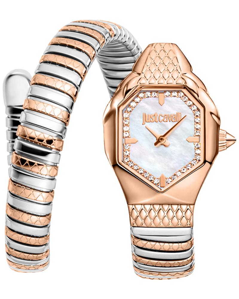 Just Cavalli JC1L369M0075 Women’s Aria Elegant White MOP Dial Two-Tone Stainless Steel Watch
