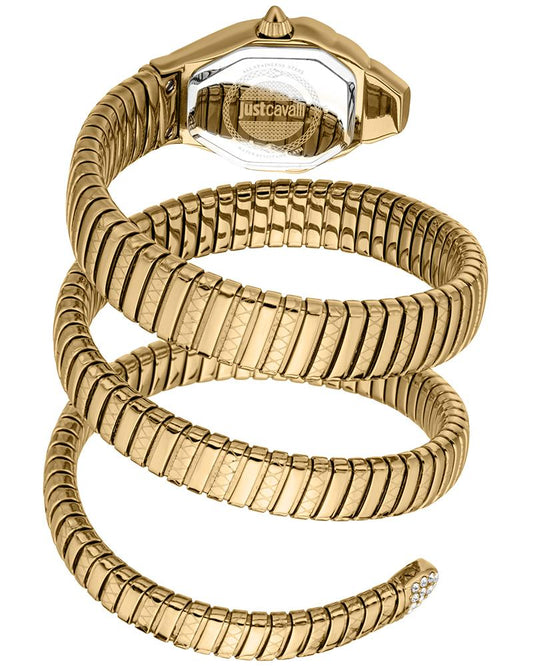 Just Cavalli JC1L370M0035 Ambra Women’s Yellow-Gold Stainless Steel Watch with Green Dial