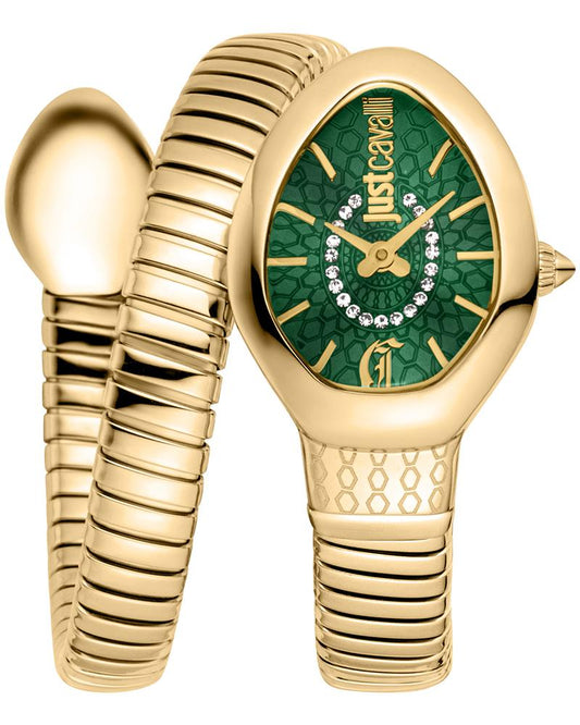 Just Cavalli JC1L371M0035 Eclisse Women’s Dark Green Dial Stainless Steel Fashion Watch