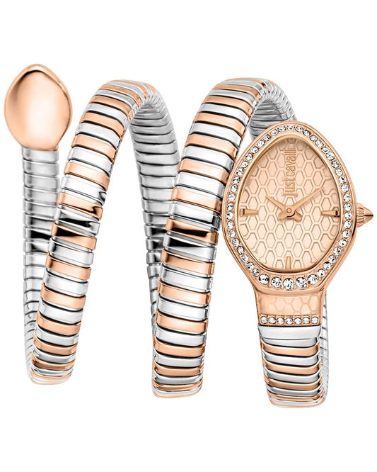 Just Cavalli JC1L372M0065 Carezza Women’s Elegant Rose-Gold Stainless Steel Watch