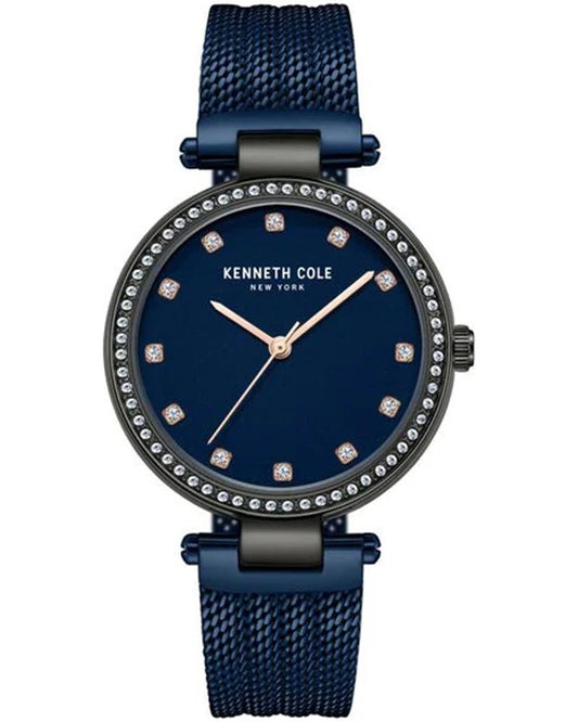 Kenneth Cole KCWLG0048504LD Quartz Women’s Blue-Dial Stainless Steel Analog Watch