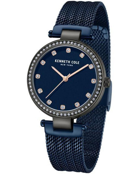 Kenneth Cole KCWLG0048504LD Quartz Women’s Blue-Dial Stainless Steel Analog Watch
