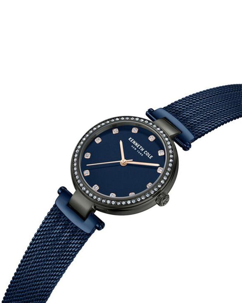 Kenneth Cole KCWLG0048504LD Quartz Women’s Blue-Dial Stainless Steel Analog Watch