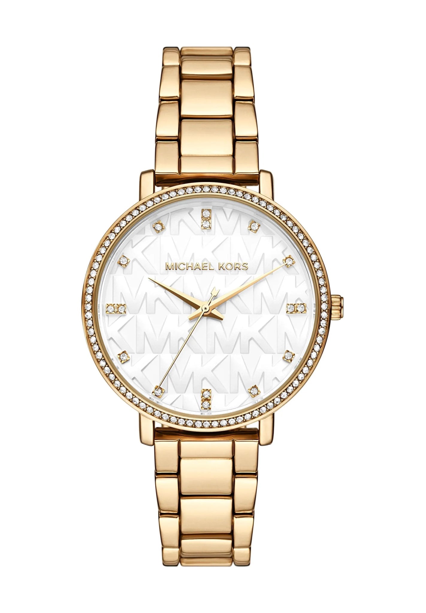 Michael Kors MK4919 Pyper Quartz White Dial Gold-Tone Stainless Steel Women's Watch