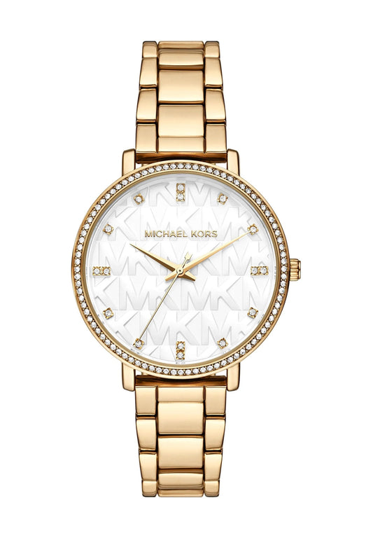 Michael Kors MK4919 Pyper Quartz White Dial Gold-Tone Stainless Steel Women's Watch